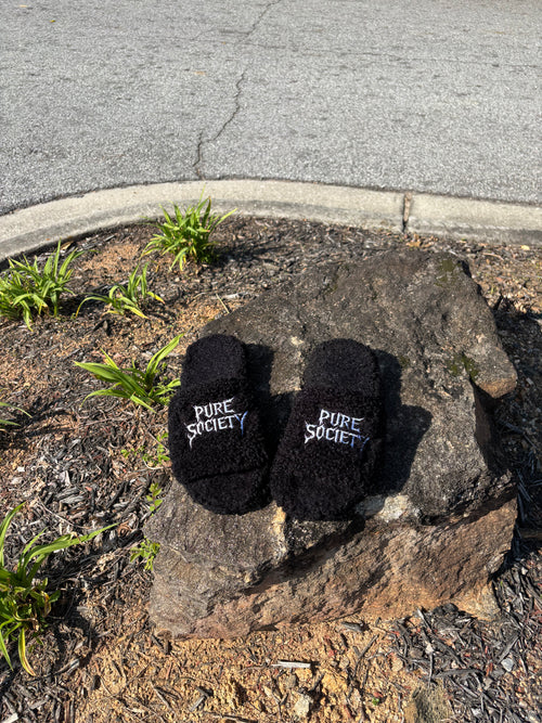 Pure Society Fur Slides (Pre-order)